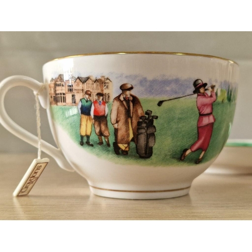 7 - Royal Worcester Large Cup & Saucer from 'Hole in One' Collection