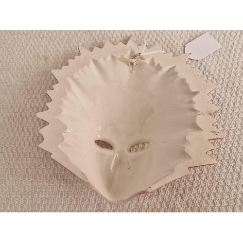 80 - Wall Hanging Decorative Ceramic Venetian Mask (Approx. H: 26cm)