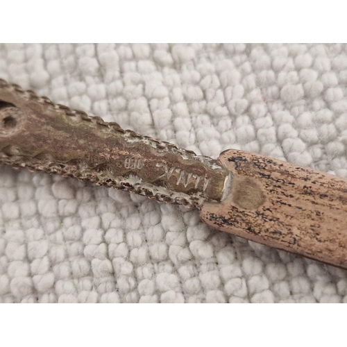 81 - Silver (.830) Letter Opener with Filigree Handle, (Approx. 17cm, 18g)