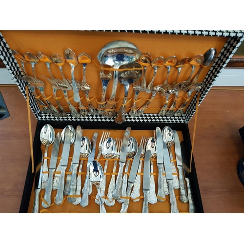 264 - Cutlery Set for 12 - Persons (Full with Serving Cutlery) Approx 50pcs with High Ornate in Vintage St... 