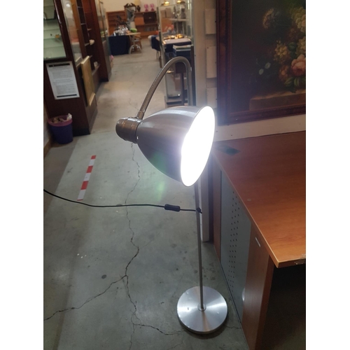 325 - Industrial Style Aluminum Standing Floor Lamp (Ikea Lersta) *Basic Test and Working*