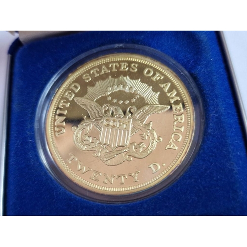 177 - National Collector's Mint 1849 United States of America 'Liberty' $20 Replica Gold Plated Proof Coin... 