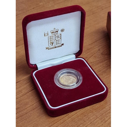 178 - United Kingdom 2003 Gold Proof Half Sovereign (22ct Gold Coin, 3.99gr Ø:19.3mm) in Capsule, Presenta... 