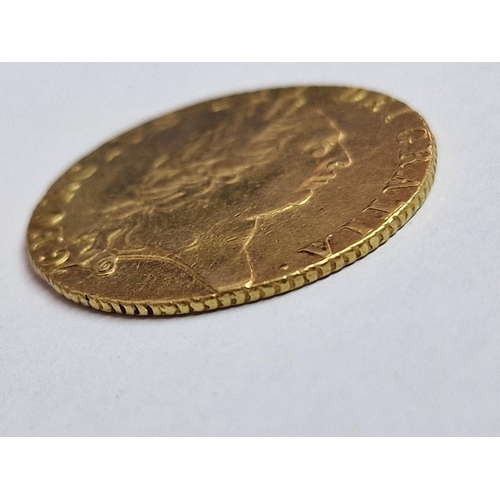 180 - 1791 King George III 'Spade' Full Guinea 22ct Gold Coin, (Approx. 8.3g, Ave. Ø: 24.5mm)

* Tested wi... 