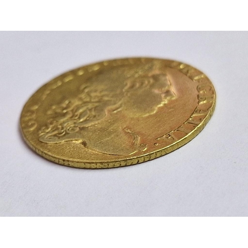 181 - 1769 King George III 'Spade' Full Guinea 22ct Gold Coin, (Approx. 8.3g, Ave. Ø: 24.5mm)

* Tested wi... 