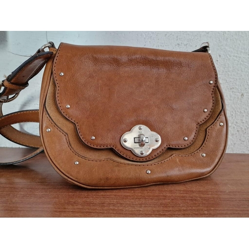 245 - Brown / Tan Leather 'Michael Kors' Handbag