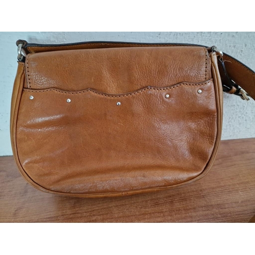 245 - Brown / Tan Leather 'Michael Kors' Handbag