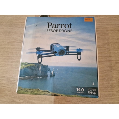 246 - Parrot Bebop Drone with Box, Spare Batteries & Rotor Blades, (Untested)