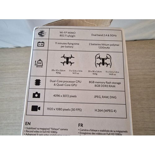 246 - Parrot Bebop Drone with Box, Spare Batteries & Rotor Blades, (Untested)