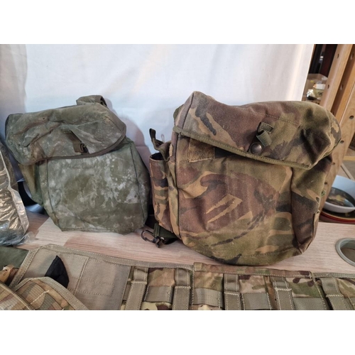 412 - Collection of Military /& Camo Items; Canvas Kit Bag, U.A.E Army Pillow, 2 x Bags, Osprey Mk 4 MTP B... 