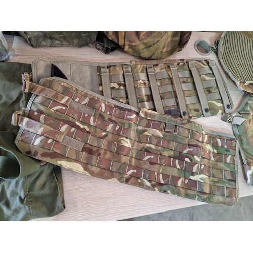 412 - Collection of Military /& Camo Items; Canvas Kit Bag, U.A.E Army Pillow, 2 x Bags, Osprey Mk 4 MTP B... 