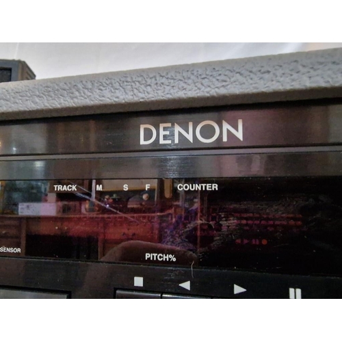 413 - Denon CD / Cassette Combi-Deck, (Model: DN-T620) Together with Pair of Speakers, Each with Slip Cove... 