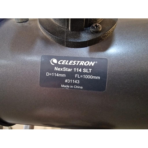 419 - Celestron NexStar 114 SLT Computerized Telescope on Tripod / Stand, (Untested)