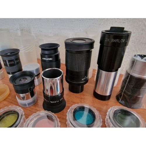 420 - Large Collection of Assorted Telescope Lenses and Filters, (see multiple catalogue photos)