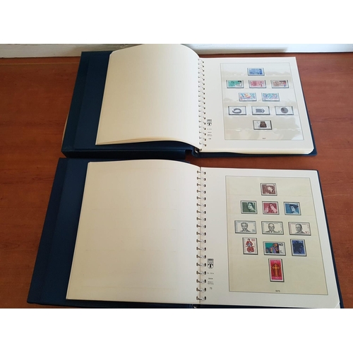 764 - 2 x Lindner Albums (with Slipcases) of Mint German Stamps (1972-85 and 1986 - 91) Including Some Exh... 