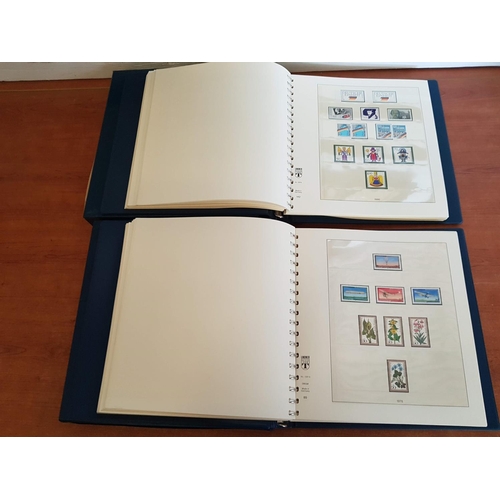 764 - 2 x Lindner Albums (with Slipcases) of Mint German Stamps (1972-85 and 1986 - 91) Including Some Exh... 