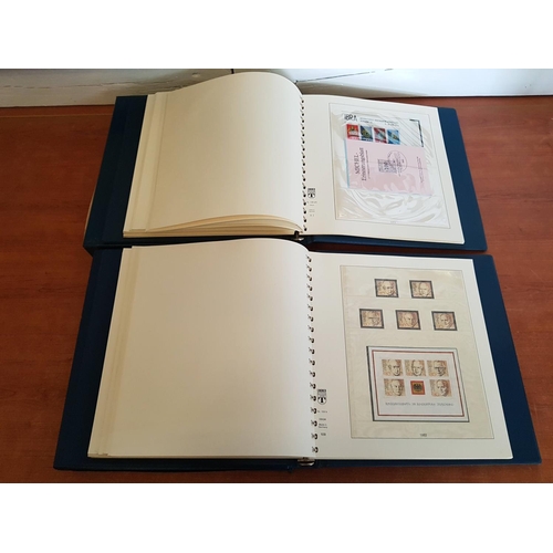 764 - 2 x Lindner Albums (with Slipcases) of Mint German Stamps (1972-85 and 1986 - 91) Including Some Exh... 