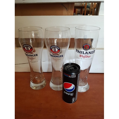 774 - Collection of 9 x Advertising Collectable Beer Glasses (9pcs)