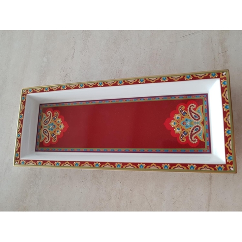 259 - Villeroy & Boch Samarkand Rubin Rectangular Tray / Dish (25 x 10cm)