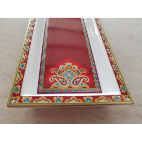 259 - Villeroy & Boch Samarkand Rubin Rectangular Tray / Dish (25 x 10cm)