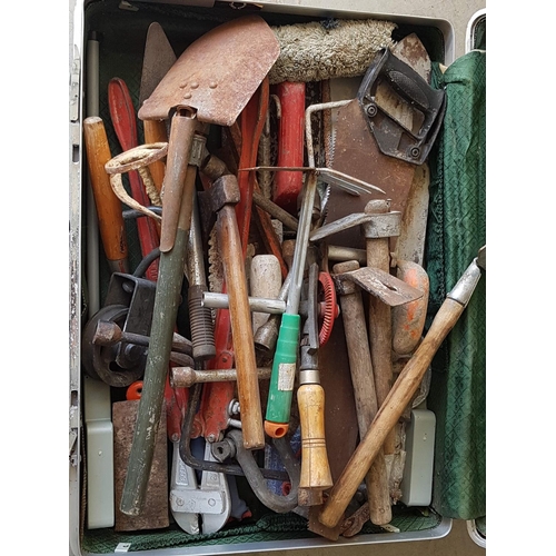 279 - Huge Collection of Assorted Tools inc; Hand Saw, Garden Tools, Folding Shovel, Axe Brace and Many Ot... 