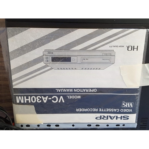 471 - Sharp - Retro Video Cassette Recorder (VHS) Model; VC-A30HM (Un-Tested with Cables, No R/C