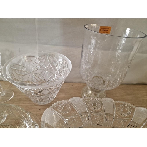 653 - Large Collection Crystal & Glass Tableware; Fruit Bowl, Coasters, Dishes, Serving Bowl, Vase, Decant... 