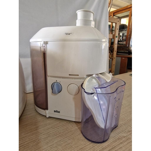 658 - Morphy Richards Toaster, Moulinex Electric Mincer and Braun Electric Juicer, Untested, (3)