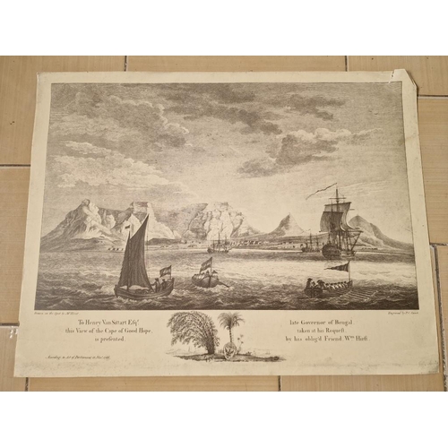 712 - Large Mounted Reprint Titled 'Cap De Bonne Esperance' by L Sabatier of Ship at Sea, Together with 'R... 