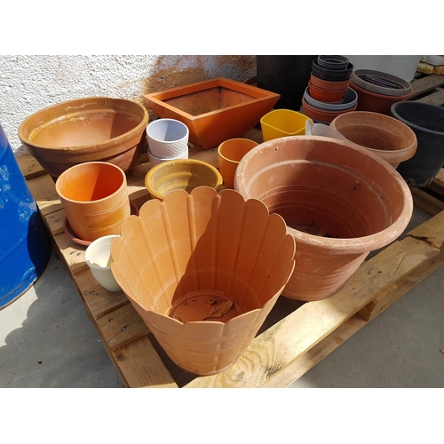 461 - Large Collection of Garden Accessories (Pots, Barrel etc)