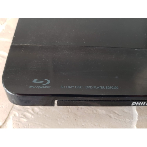 532 - Philips Blu-Ray DVD Player BDP2100 with R/C (Un-Tested)