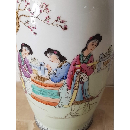 623 - Hand Painted Porcelain Chinese Vase 