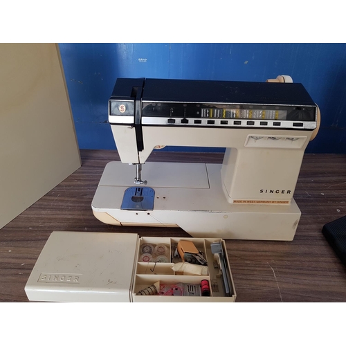 641 - Vintage Singer Sewing Machine Futura 1000 - 240V Made in W. Germany with Accessories (A/F, Un-Tested... 