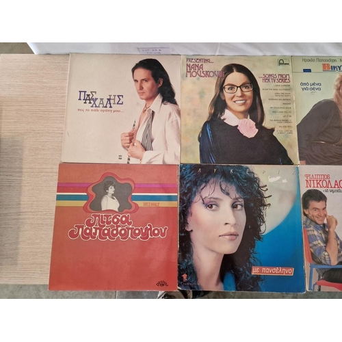 22B - Collection of 12 x Greek LP Vinyl Records, (see multiple catalogue photos for artists & titles), (12... 