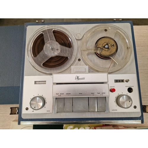 82B - Vintage Marconi Reel to Reel Audio Tape Recorder, (Model No. 4202), with 5 x Tapes, * Basic Test & W... 