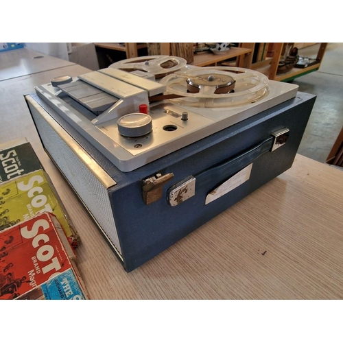 82B - Vintage Marconi Reel to Reel Audio Tape Recorder, (Model No. 4202), with 5 x Tapes, * Basic Test & W... 