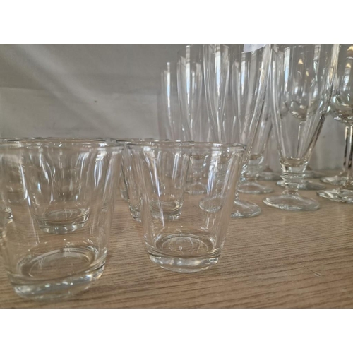 94A - Collection of Glassware, 3 x Sets; of 6 x Wine Glasses, 6 x Cocktail Glasses and 12 x Water Glasses,... 