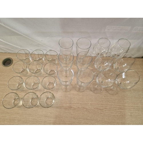 94A - Collection of Glassware, 3 x Sets; of 6 x Wine Glasses, 6 x Cocktail Glasses and 12 x Water Glasses,... 