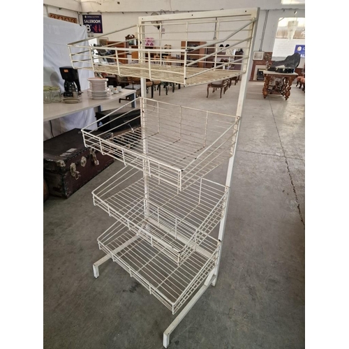 99 - Metal Shop Display Stand with 4 x Baskets, (Approx. 60 x 40 x 136cm)