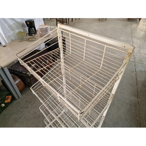 99 - Metal Shop Display Stand with 4 x Baskets, (Approx. 60 x 40 x 136cm)