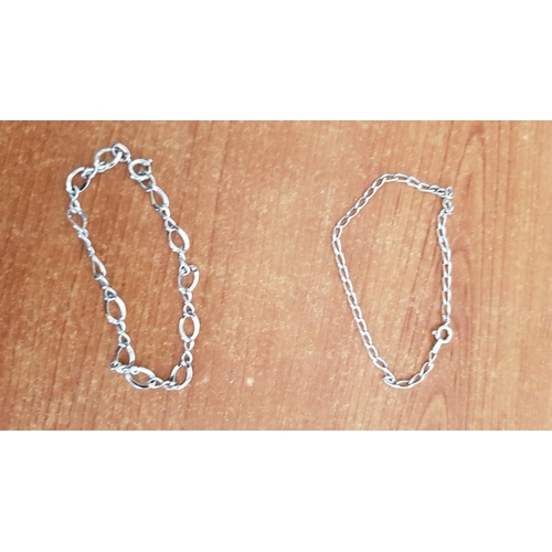 288 - 5 x Silver Chain Bracelets, Total Weight 13gr