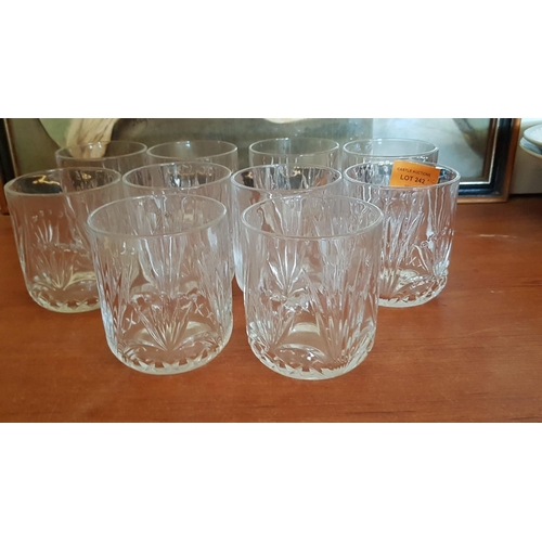 242 - Set of 10 x Matching Whiskey Glasses