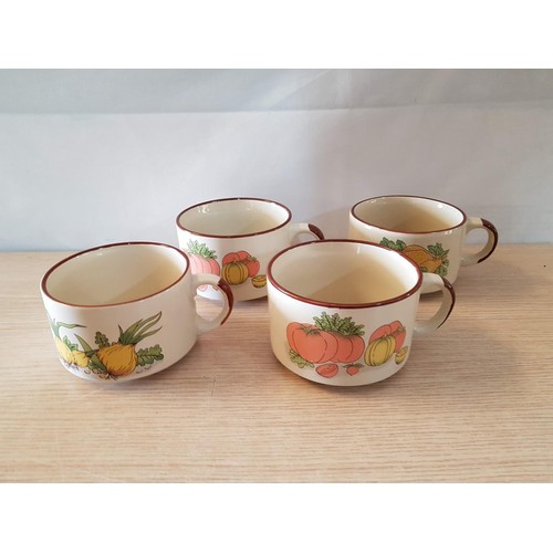 792 - Vintage 1970's Ceramic Oversize Soup Mugs (Shell Garages Promotional Soups Mugs), (4pcs)