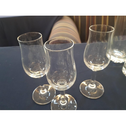 793 - 38 x Assorted Glasses; Champagne, Wine, Water, Brandy etc Glass and Crystal Glasses