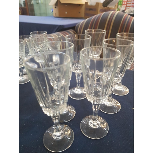 793 - 38 x Assorted Glasses; Champagne, Wine, Water, Brandy etc Glass and Crystal Glasses