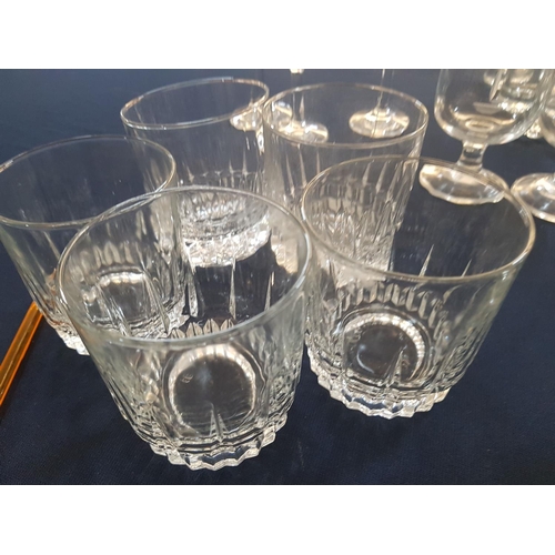 793 - 38 x Assorted Glasses; Champagne, Wine, Water, Brandy etc Glass and Crystal Glasses