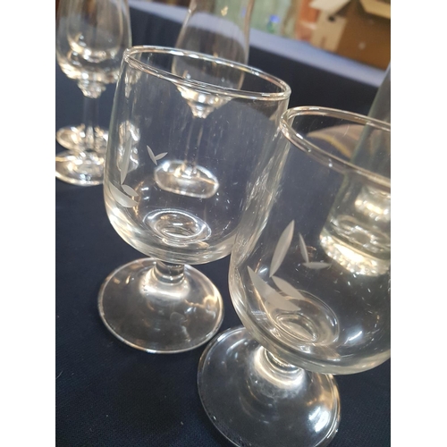 793 - 38 x Assorted Glasses; Champagne, Wine, Water, Brandy etc Glass and Crystal Glasses