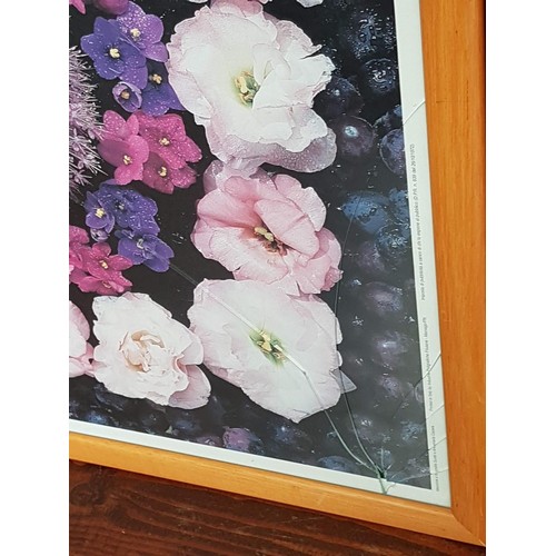 336 - 2 x Floral Prints in Frame (One A/F Broken Glass), (51 x 51cm each)