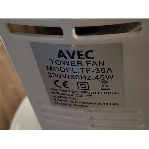 251 - Avex Tower Fan, Model; TF-35A *Basic Test and Working when Lotted*