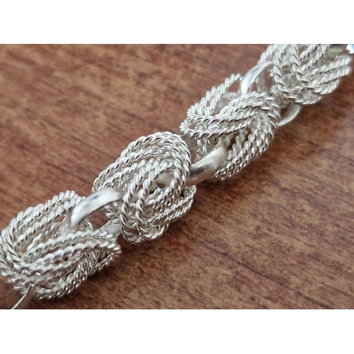20 - Decorative White Metal Byzantine Style Necklace, (Approx. L: 60cm)